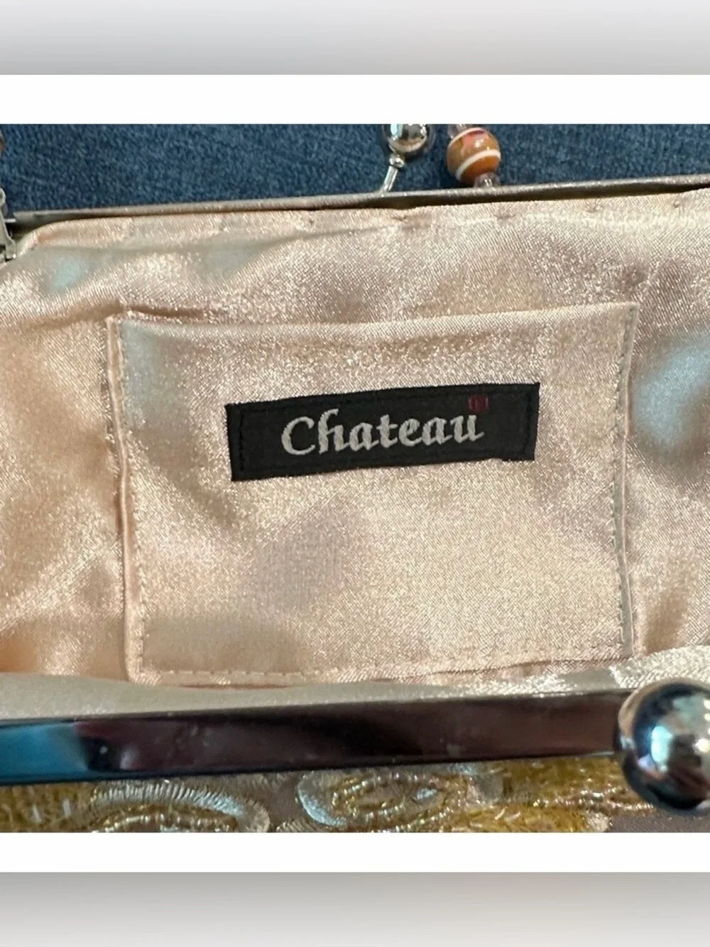 Vintage Beaded Evening Bag by Chateau. Excellent pre owned condition.